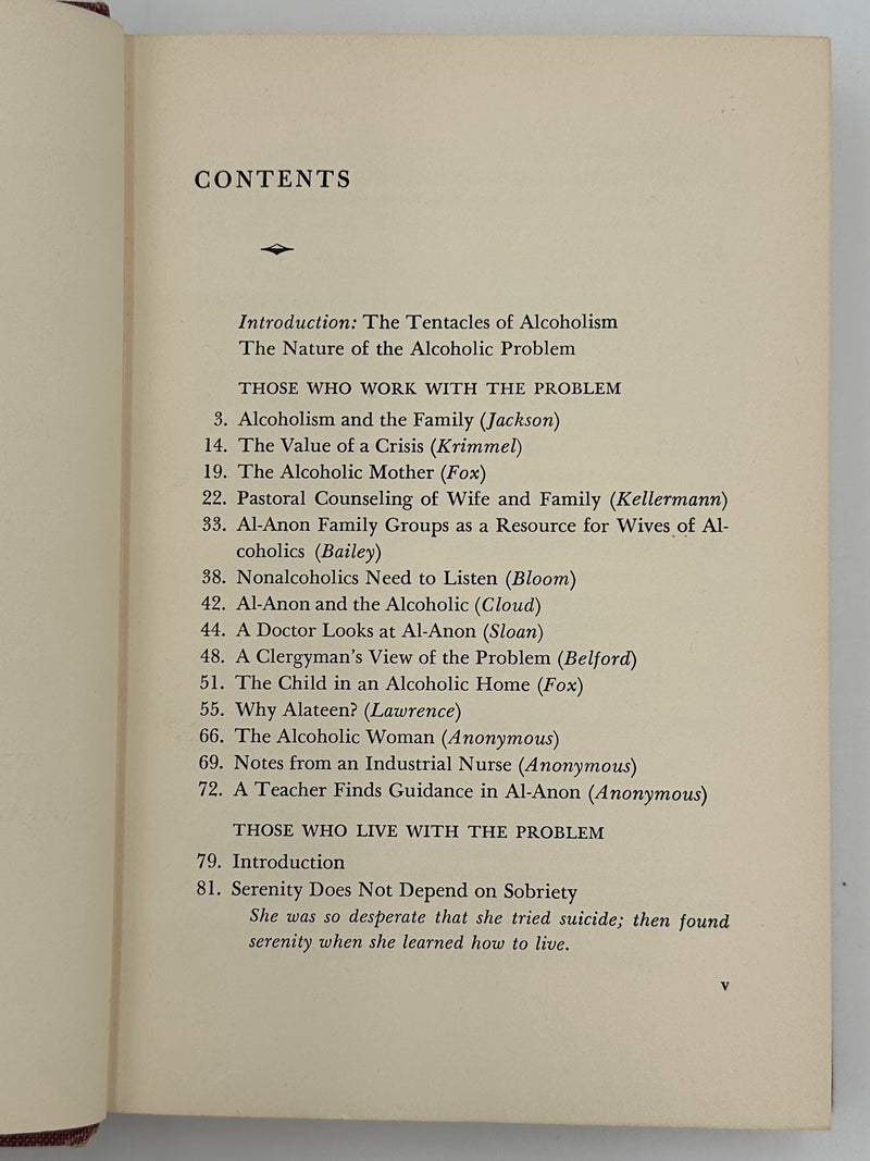 Al-Anon Faces Alcoholism First Printing from 1965 - ODJ Recovery Collectibles
