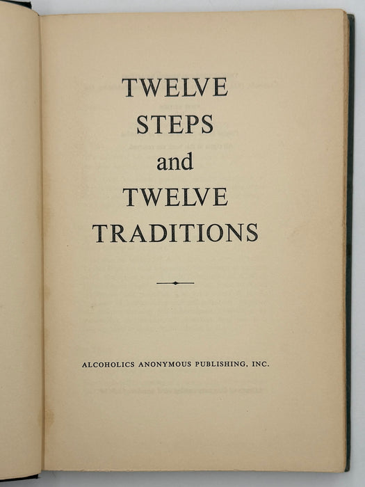 Alcoholics Anonymous Twelve Steps and Twelve Traditions - First Printing from 1953 - ODJ