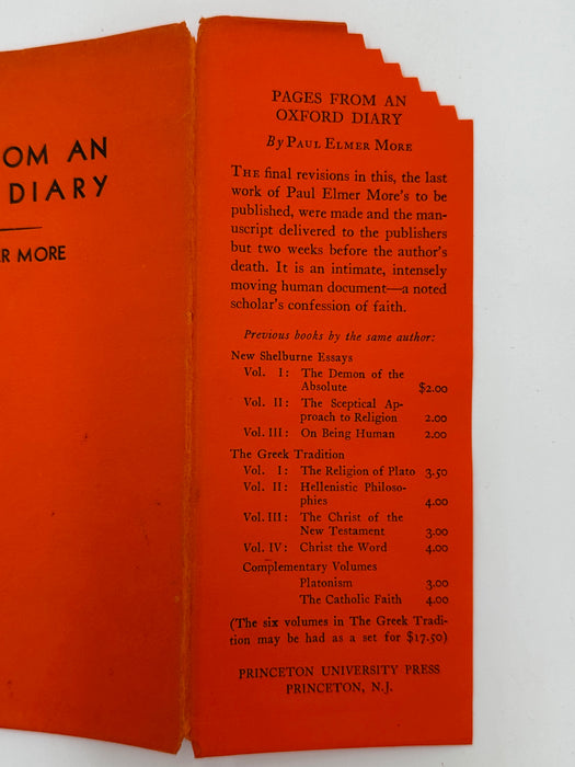 Pages From An Oxford Diary by Paul Elmer More - 1938 - Oxford Group