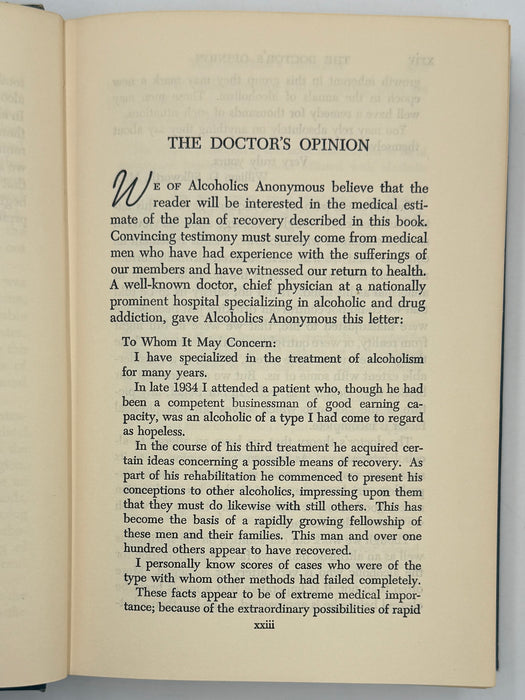 Alcoholics Anonymous Second Edition 7th Printing from 1965 - ODJ