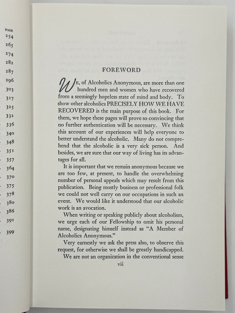 Alcoholics Anonymous First Edition Reprint by CTM - 1992