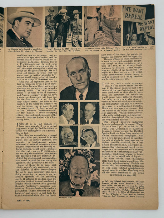Liberty Magazine from June 27, 1942 - Prohibition: Will It Happen Again?