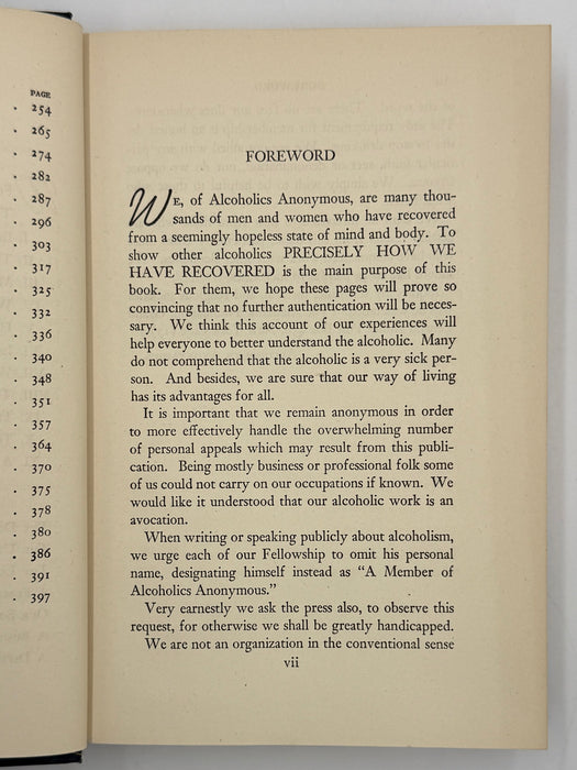 Alcoholics Anonymous First Edition 10th Printing from 1946 - ODJ