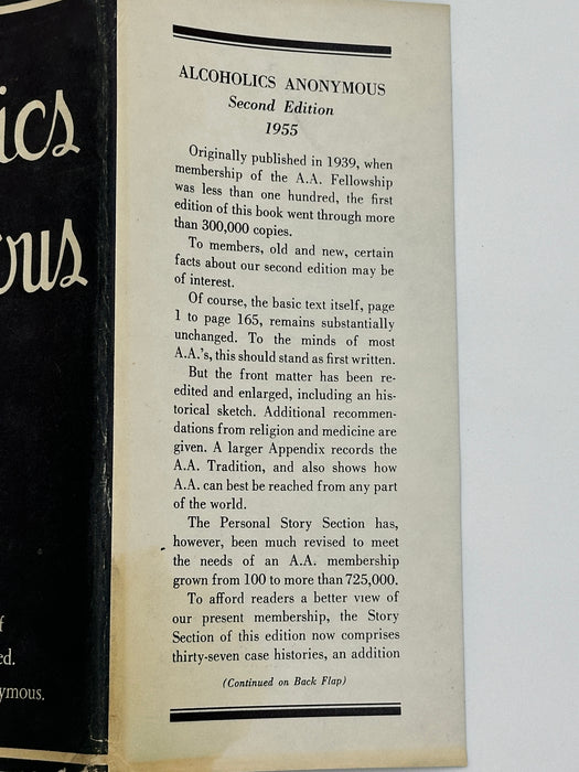 Alcoholics Anonymous Second Edition 16th Printing from 1974 - ODJ