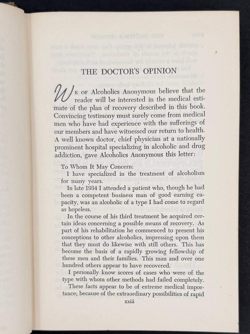 Alcoholics Anonymous — Second Edition, Second Printing (c. 1957)