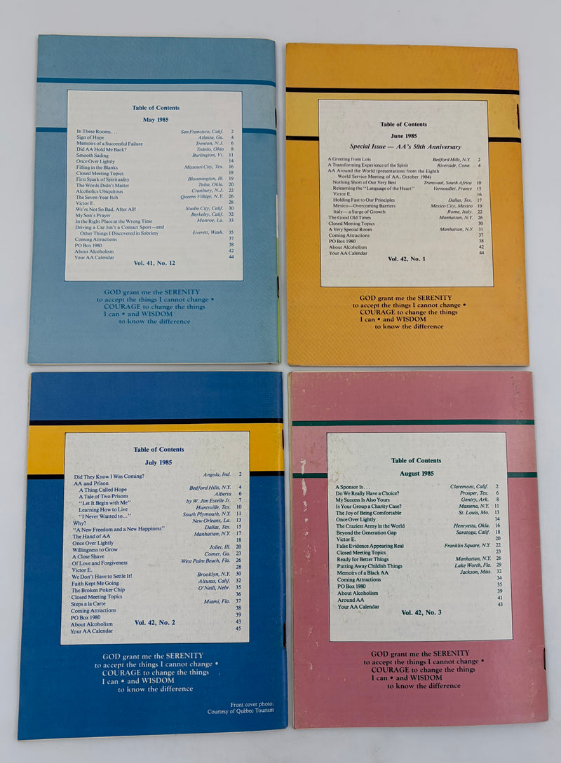AA Grapevine Complete Set 1985