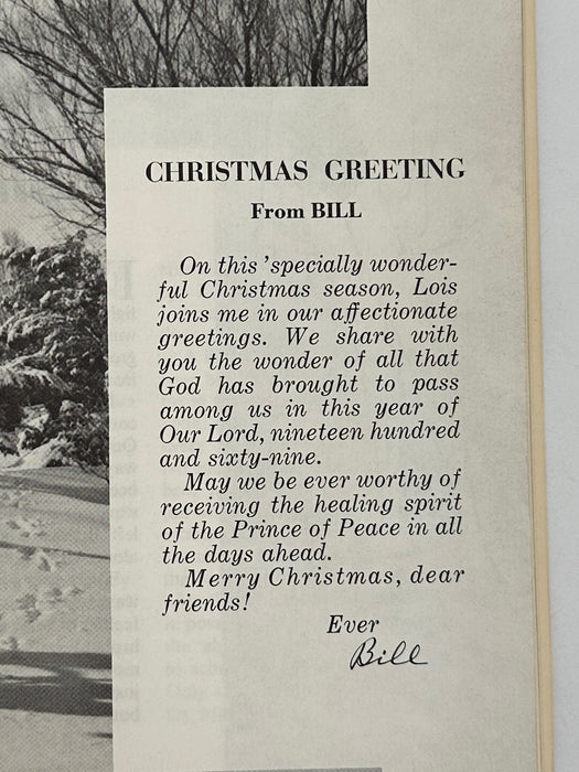 AA Grapevine from December 1969 - Merry Christmas To All