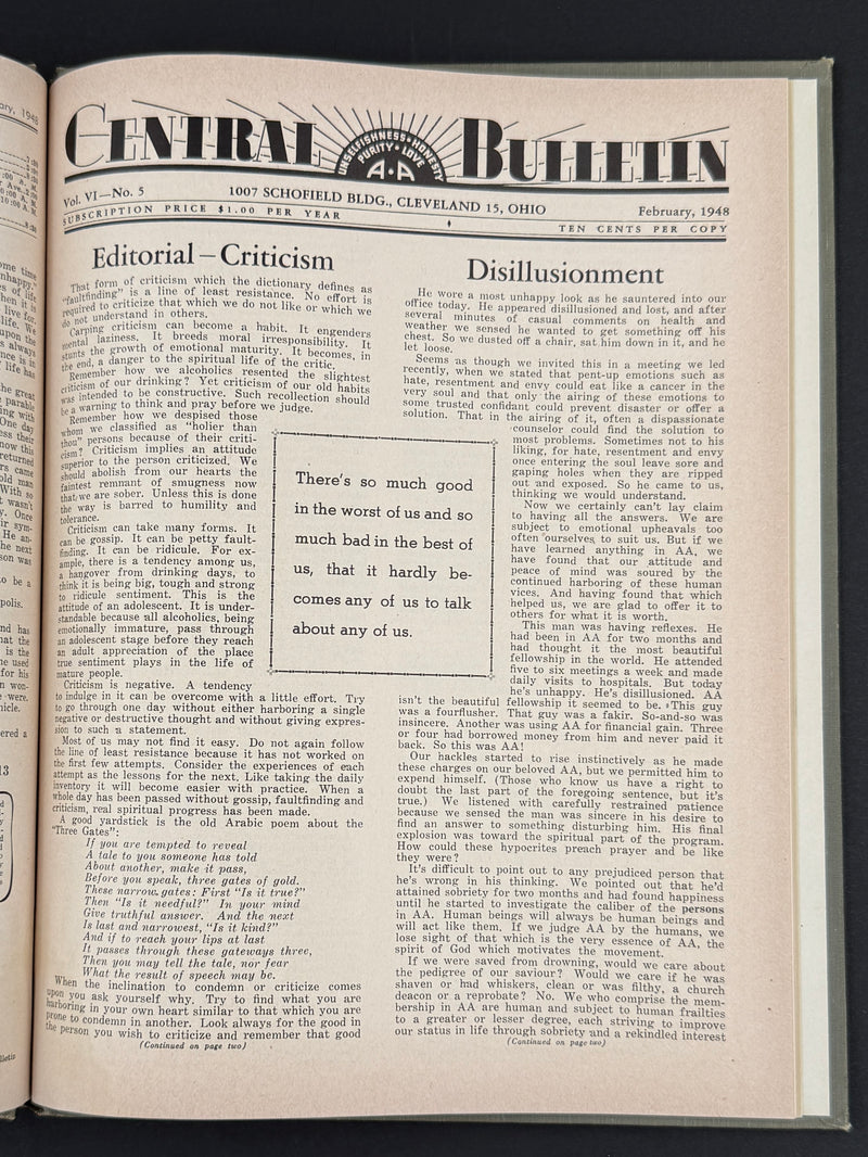 The Cleveland Central Bulletin Collection — Original Bound Volumes, 1942–1962