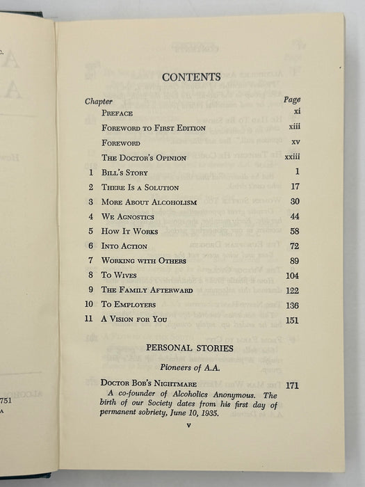 Alcoholics Anonymous Second Edition 15th Printing from 1973 - ODJ