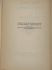Strange New Gospels by Edgar Johnson Goodspeed from 1931 with the original dust jacket Recovery Collectibles