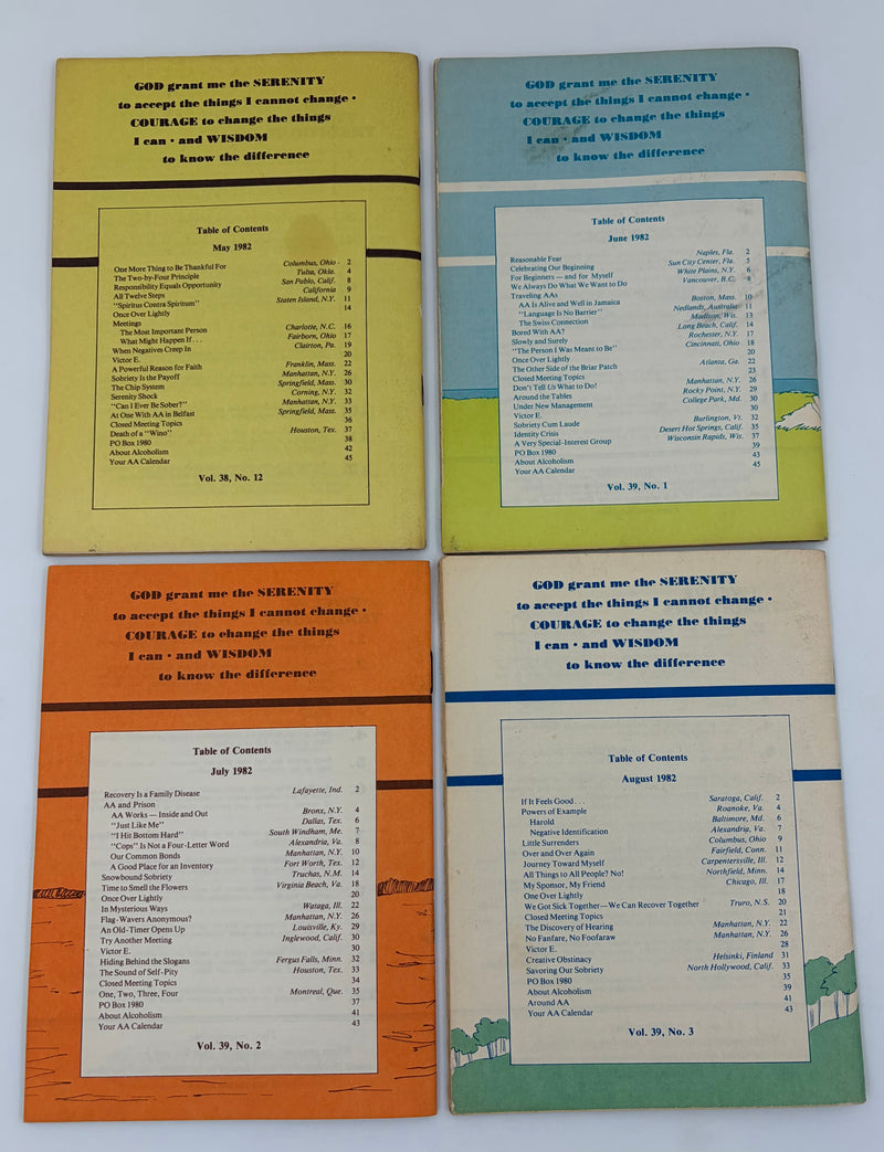 AA Grapevine Complete Set 1982