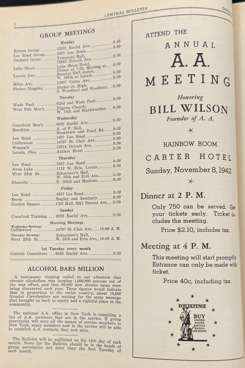 The Cleveland Central Bulletin Collection — Original Bound Volumes, 1942–1962