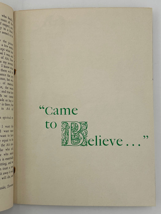AA Grapevine - Came to Believe - December 1955 Recovery Collectibles