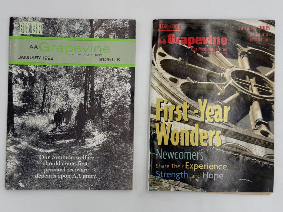 January 1992 & January 2005 Grapevines