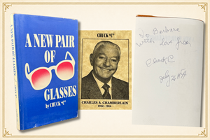 A New Pair of Glasses — Chuck C. — First Edition, First Printing 1984 — Signed & Inscribed — Original Dust Jacket