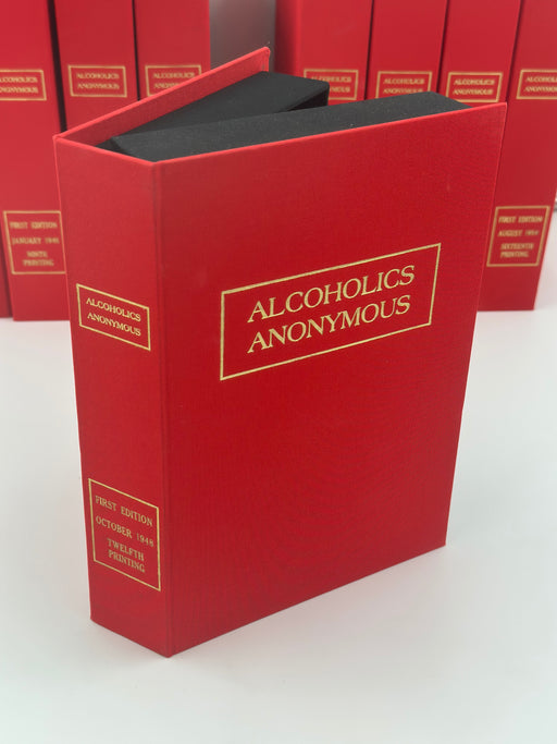 Copy of Alcoholics Anonymous First Edition 12th Printing Custom Clamshell Box Recovery Collectibles