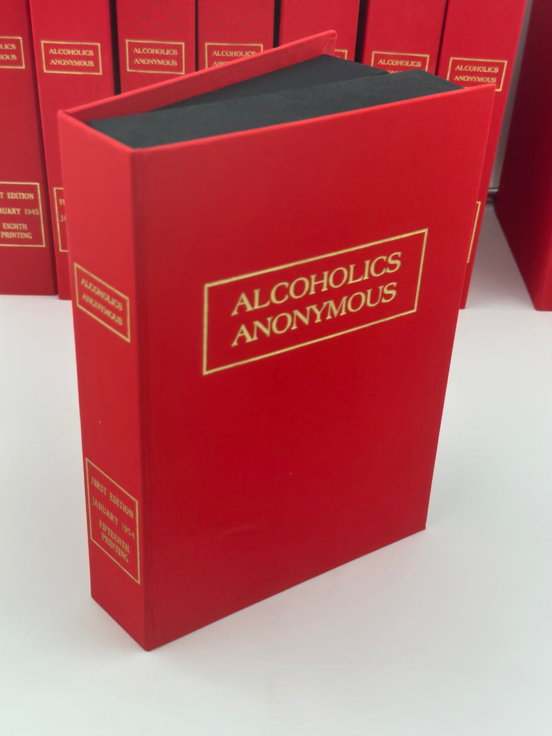 Alcoholics Anonymous First Edition 15th Printing Custom Clamshell Box Recovery Collectibles