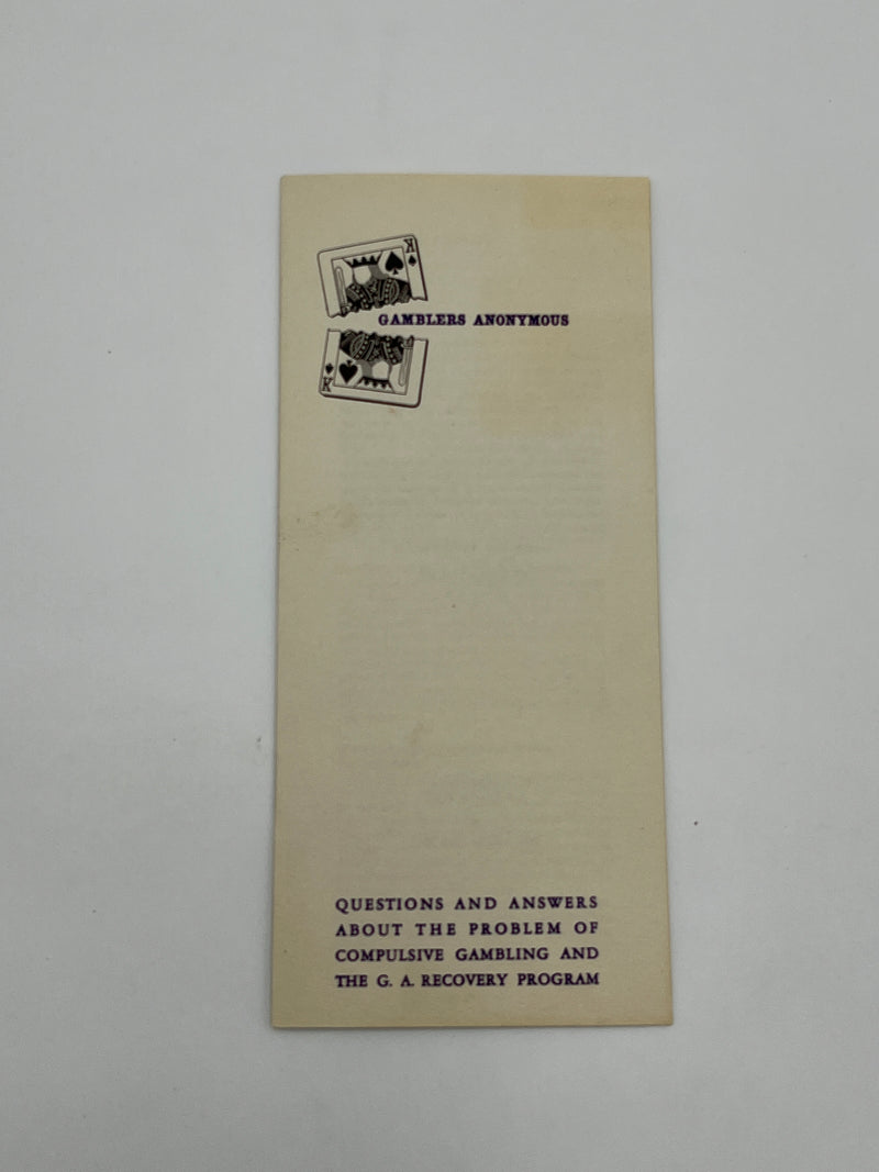 The Jim Willis & Early Gamblers Anonymous Archive