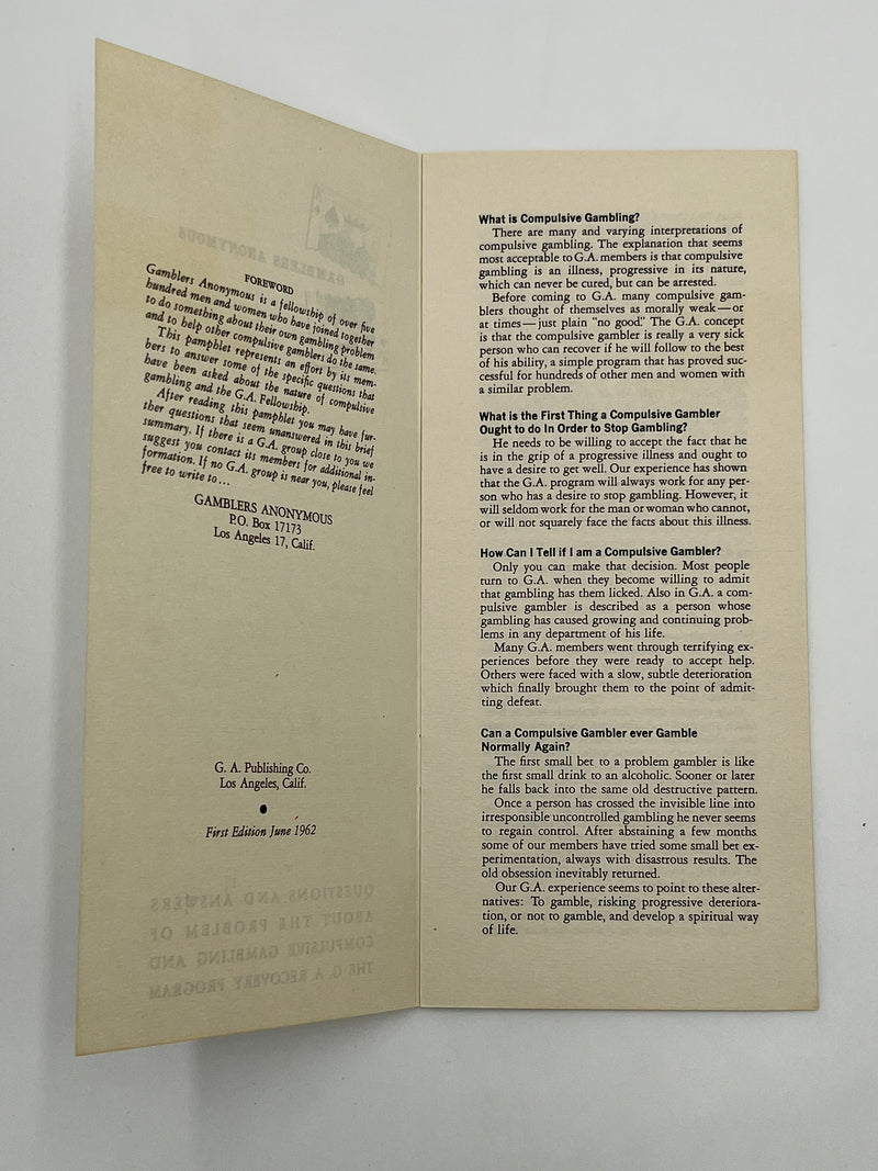 The Jim Willis & Early Gamblers Anonymous Archive