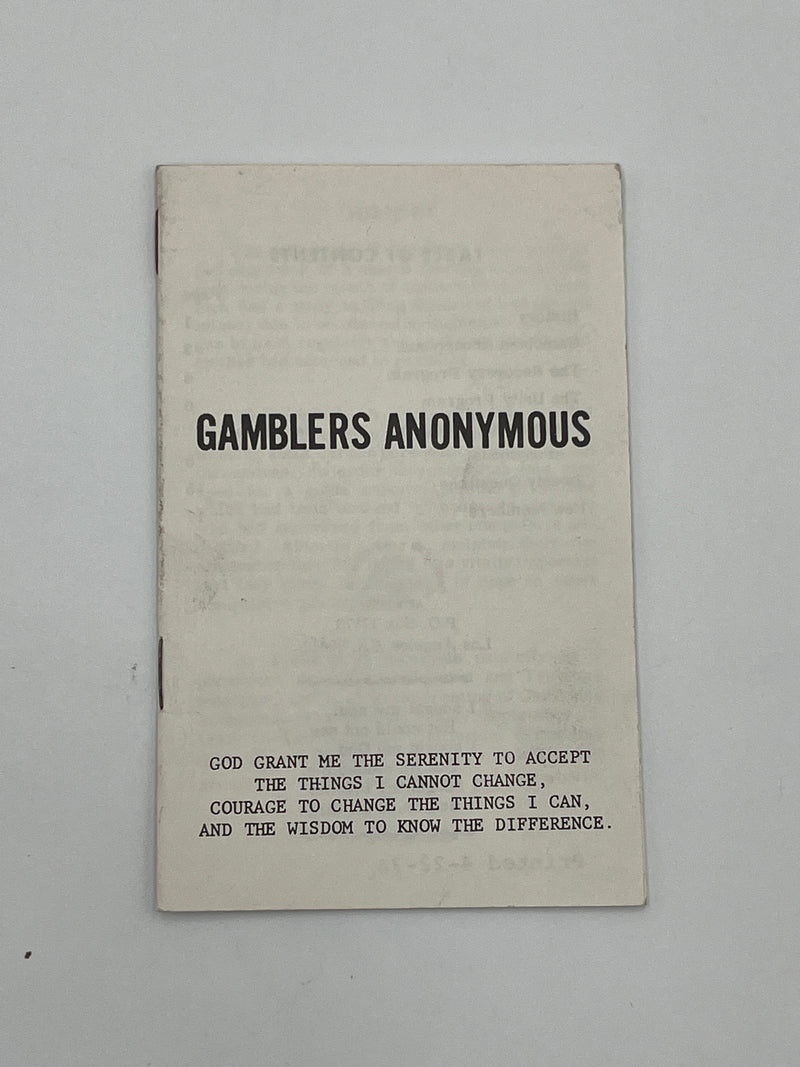 The Jim Willis & Early Gamblers Anonymous Archive