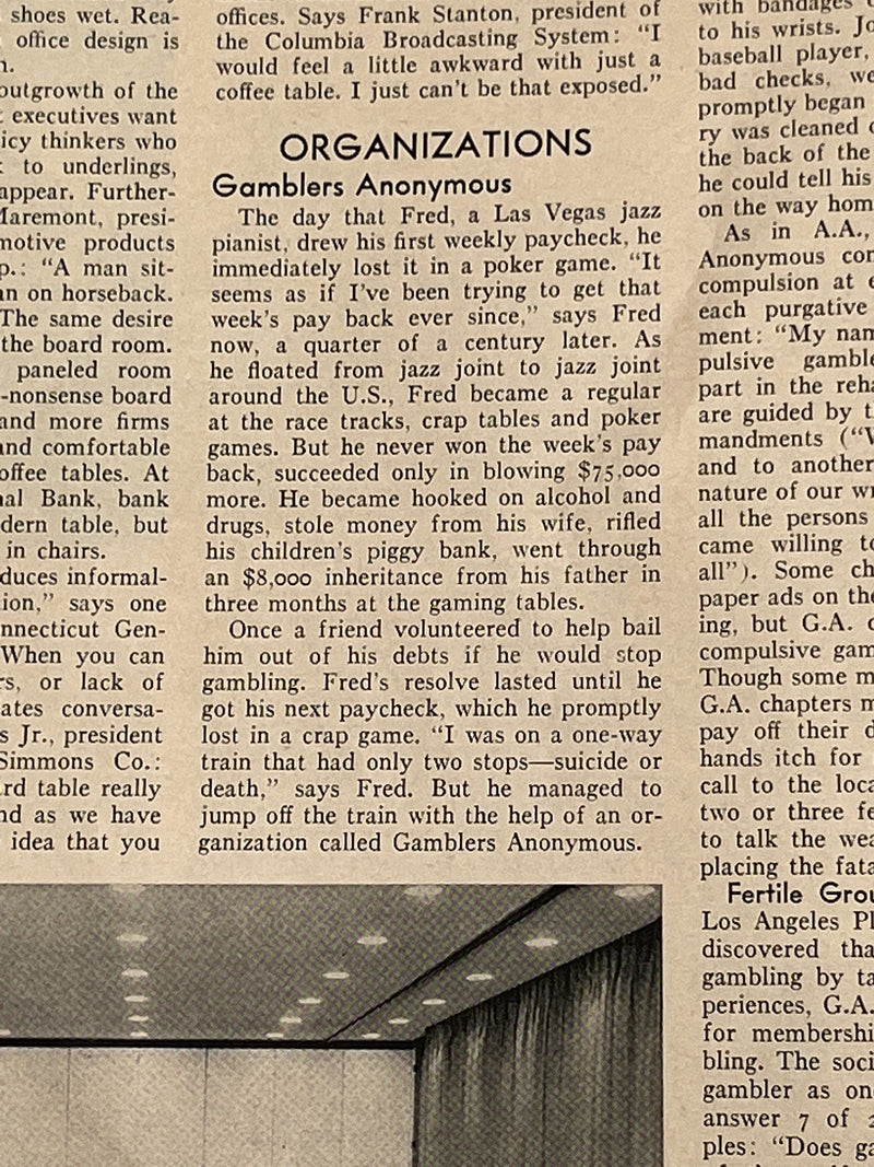 The Jim Willis & Early Gamblers Anonymous Archive