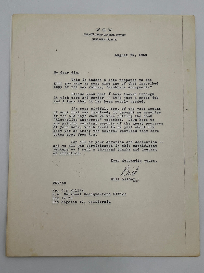The Jim Willis & Early Gamblers Anonymous Archive