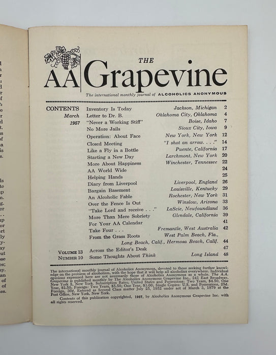 Grapevine - March 1957 Recovery Collectibles