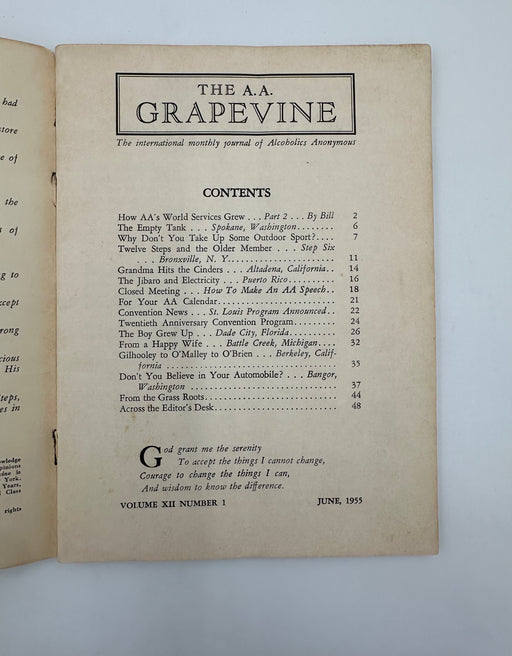 AA Grapevine - 1955 International Convention Program - June 1955 Recovery Collectibles