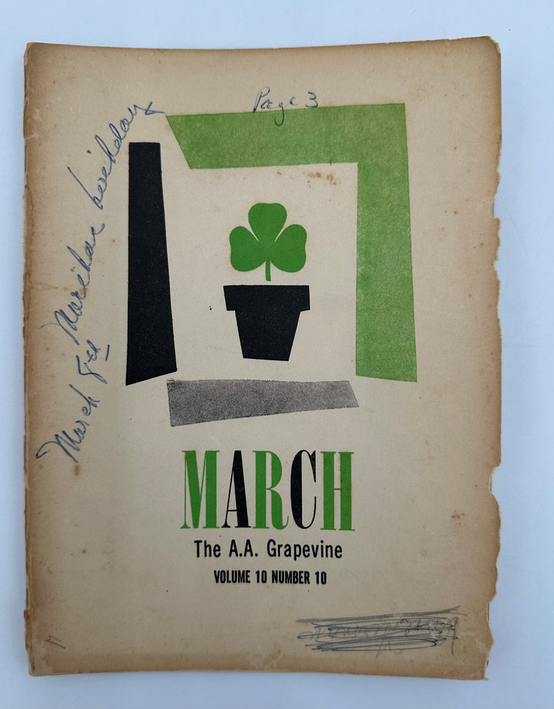 AA Grapevine - Conversion As A Psychological Phenomenon - March 1954 Recovery Collectibles