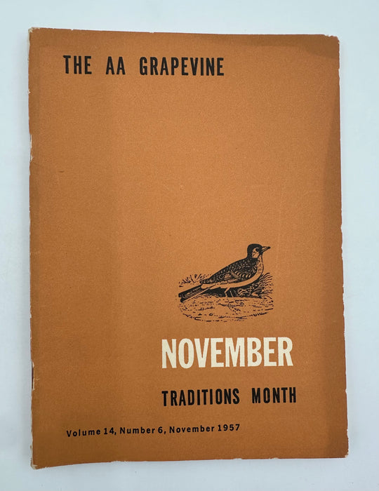 Copy of AA Grapevine - Traditions Month - November 1957 Recovery Collectibles