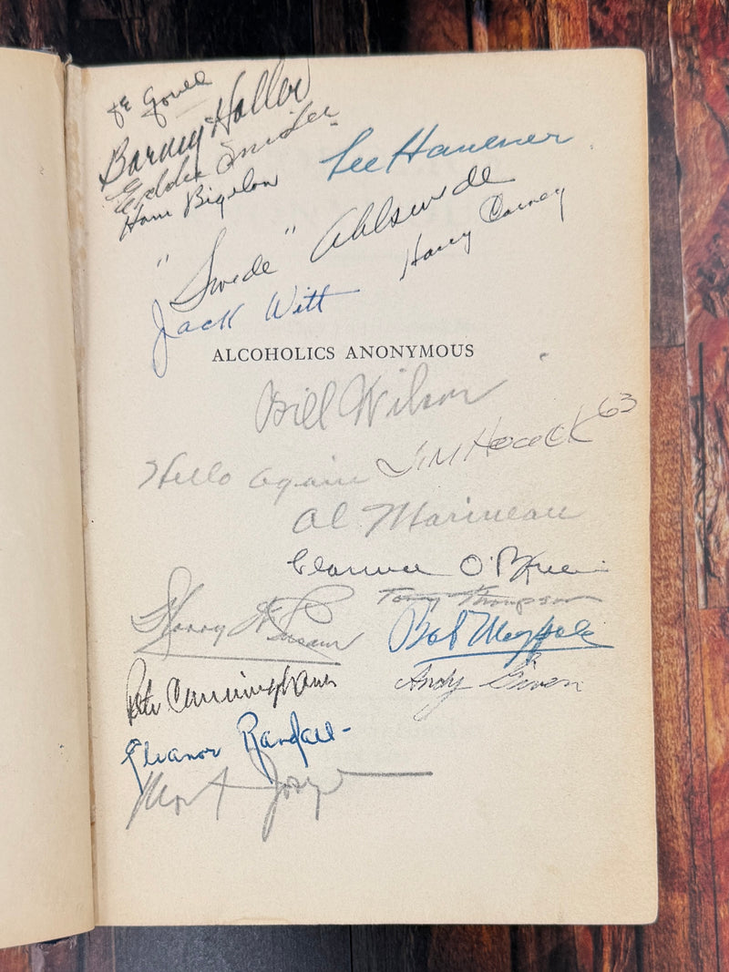 The Co-Founders Collection — Ten Signed First Edition Alcoholics Anonymous Big Books, 1941–1954