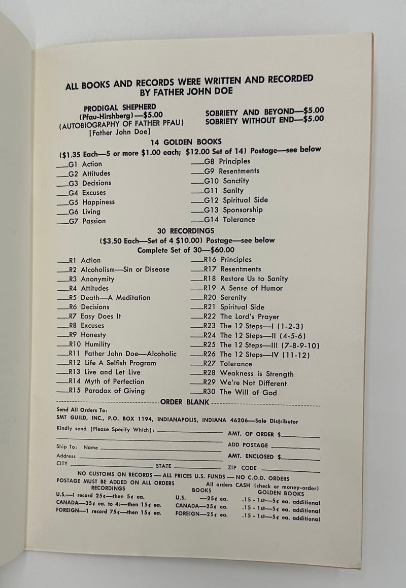 Copy of The Golden Book of Principles by Father John Doe(Ralph Pfau) - 1st Printing West Coast Collection