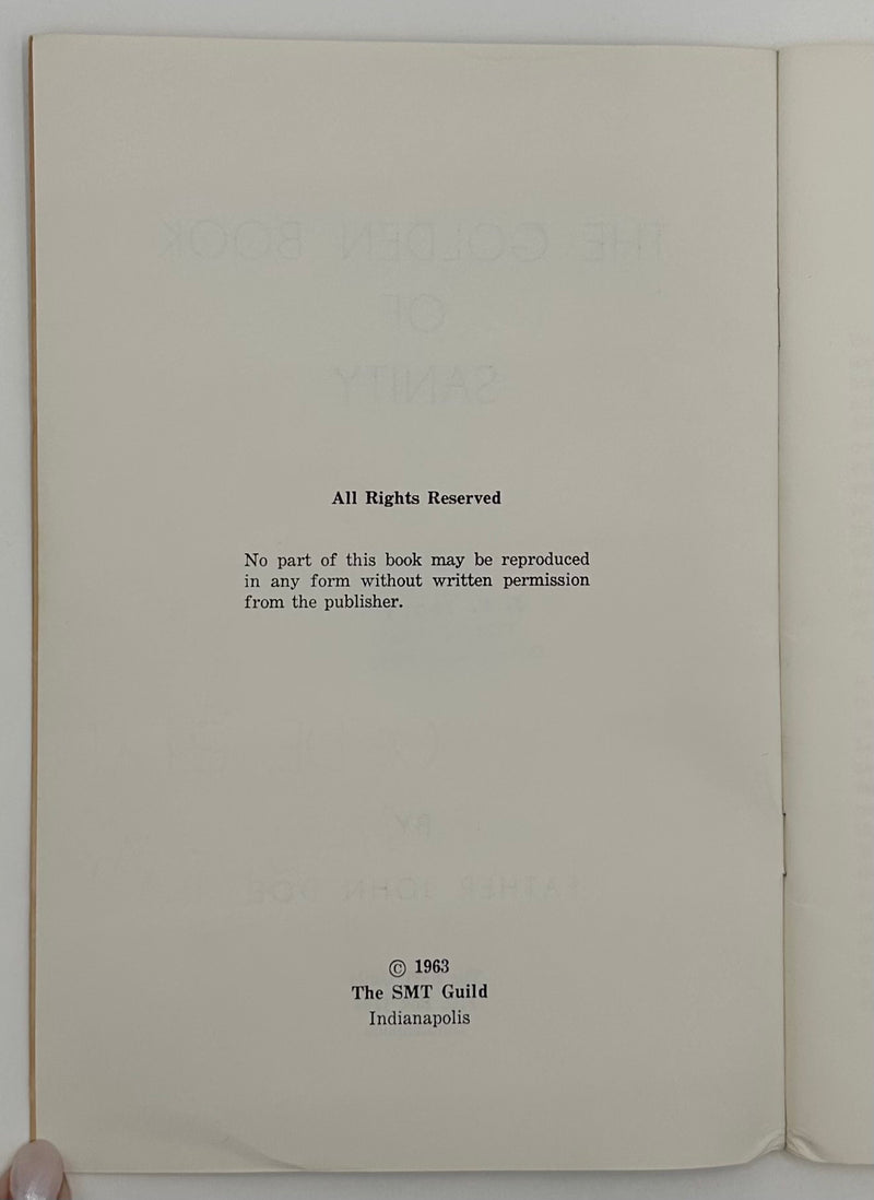 Copy of The Golden Book of Principles by Father John Doe(Ralph Pfau) - 1st Printing West Coast Collection