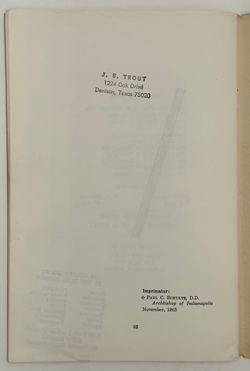 Copy of The Golden Book of Principles by Father John Doe(Ralph Pfau) - 1st Printing West Coast Collection