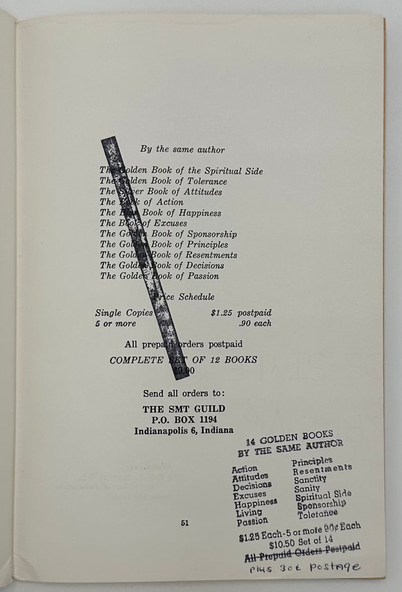 Copy of The Golden Book of Principles by Father John Doe(Ralph Pfau) - 1st Printing West Coast Collection