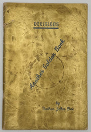 Copy of The Golden Book of Principles by Father John Doe(Ralph Pfau) - 1st Printing West Coast Collection