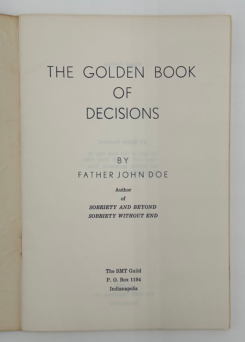Copy of The Golden Book of Principles by Father John Doe(Ralph Pfau) - 1st Printing West Coast Collection