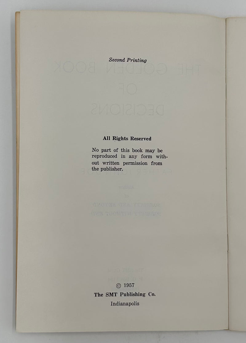 Copy of The Golden Book of Principles by Father John Doe(Ralph Pfau) - 1st Printing West Coast Collection