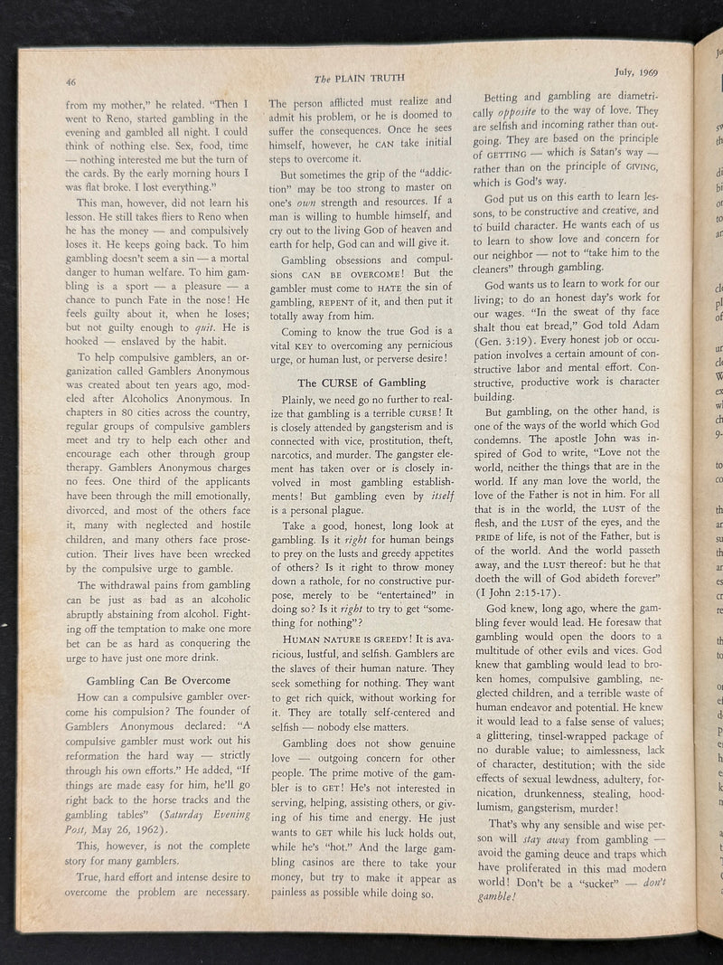 The Jim Willis & Early Gamblers Anonymous Archive