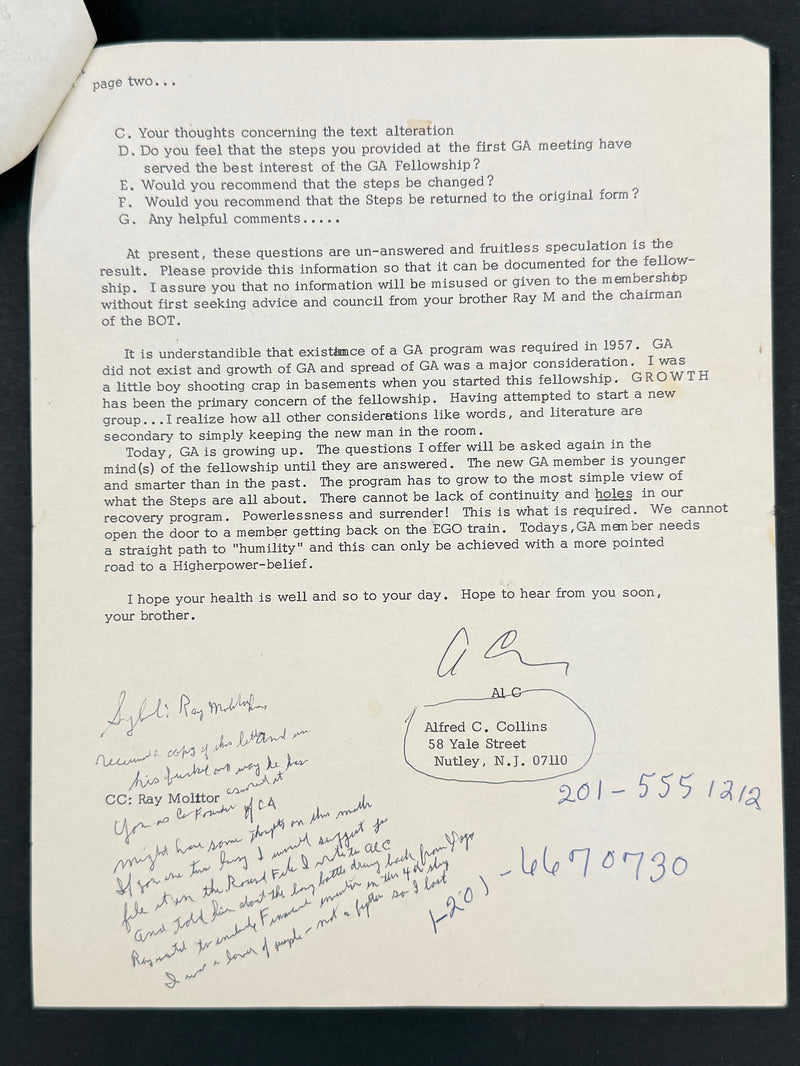 The Jim Willis & Early Gamblers Anonymous Archive