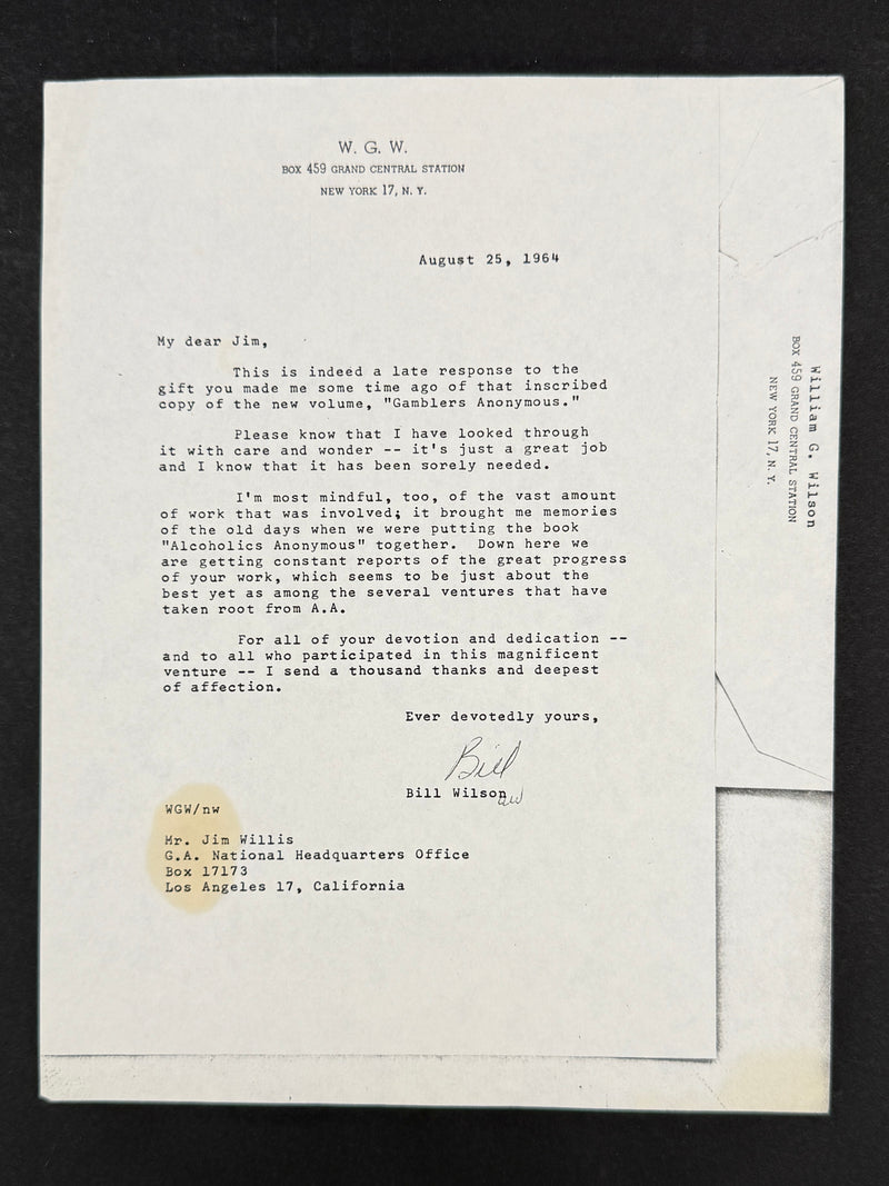The Jim Willis & Early Gamblers Anonymous Archive