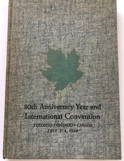 Signed - Anniversary Book - A.A. 30 - Toronto, Ontario, Canada - 1965 Recovery Collectibles