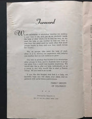 The Family Group of Alcoholics Anonymous Denver Conference 1951 Recovery Collectibles