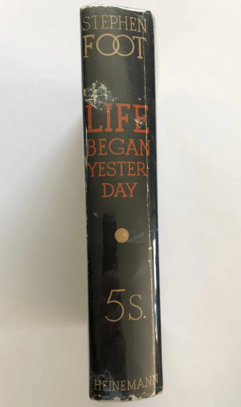 SIGNED by STEPHEN FOOT - Life Began Yesterday - 1st Printing w/ODJ Recovery Collectibles