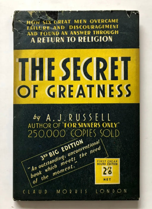 A.J. Russell - The Secret Of Greatness - Oxford Group Recovery Collectibles