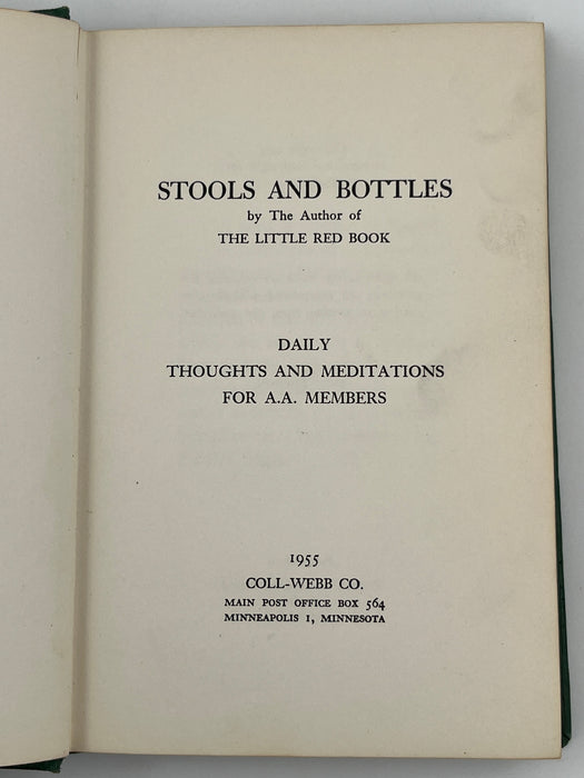 STOOLS AND BOTTLES - First Three Printings Recovery Collectibles