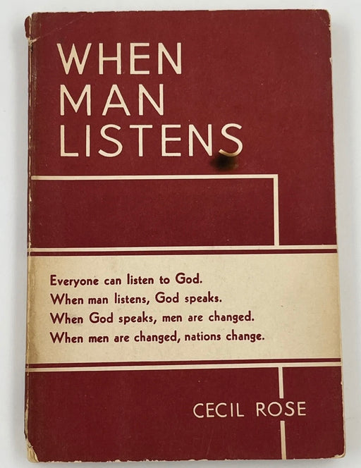When Man Listens by Cecil Rose - 1938 Recovery Collectibles