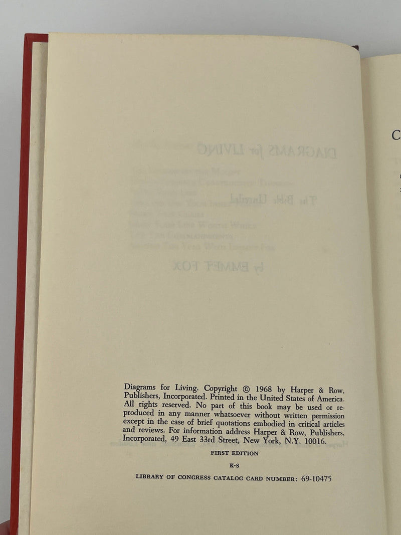 Diagrams for Living: The Bible Unveiled by Emmet Fox - First Edition - 1968 David Shaw