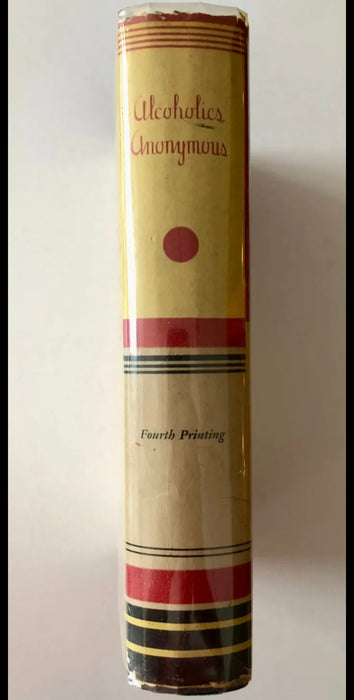 First Edition 4th Printing Big Book from 1943 with Rare Blue Cover - ODJ Recovery Collectibles