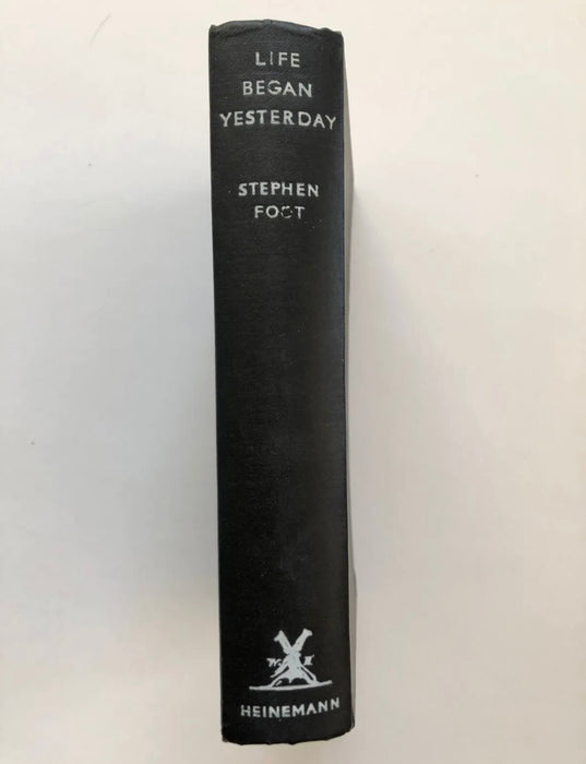 SIGNED by STEPHEN FOOT - Life Began Yesterday - 1st Printing w/ODJ Recovery Collectibles